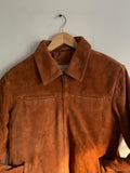 Men’s Tan Suede Jacket – Slim Fit, Classic Outerwear