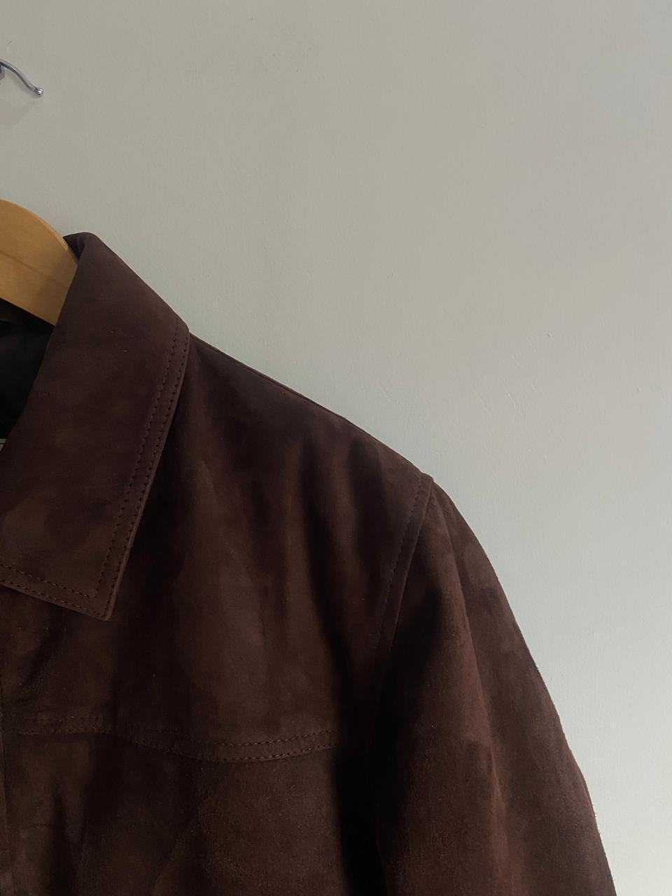 Men's Handmade Brown Suede Bomber Jacket | Vintage Style
