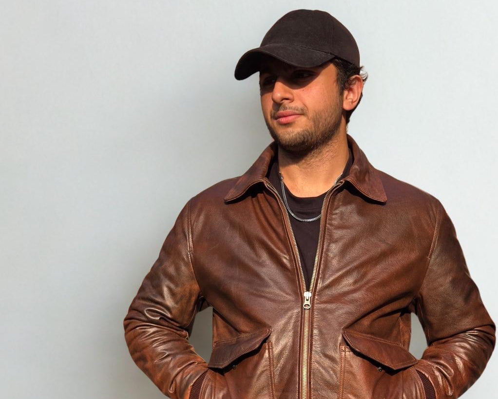 Men's Antique Brown Leather Bomber Jacket: Handmade Vintage Flight Jacket